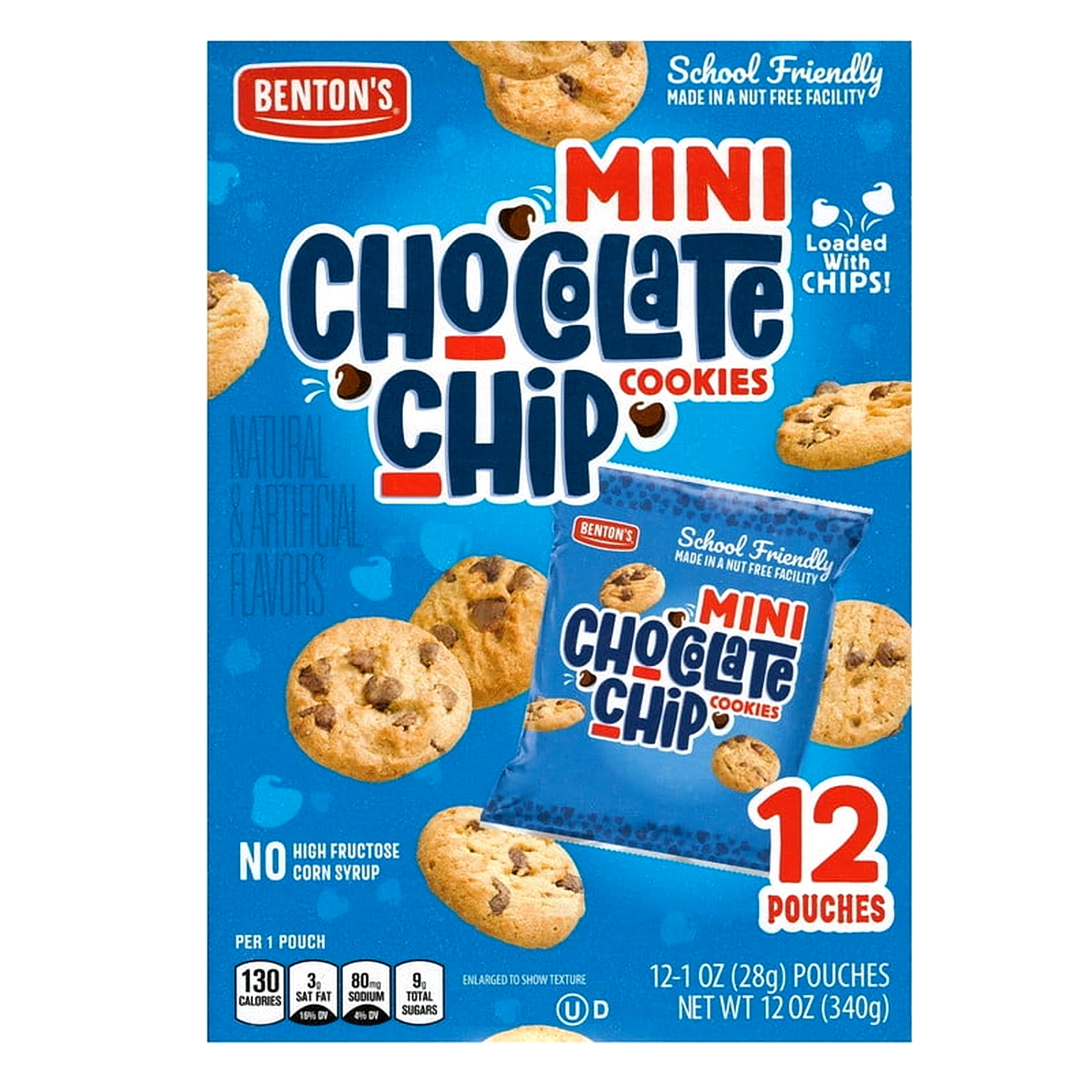 Benton’s Mini Cookie Snack Packs (Chocolate Chip, 2 Boxes)