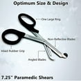 thumbnail image 5 of 12/Pack Black Handle Trauma Shears 7.25" Stainless Steel Scissors for Paramedics, EMT, Nurses, Firefighters + More, 5 of 8