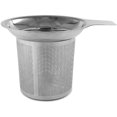 thumbnail image 2 of 1 colador de té de acero inoxidable, tamiz de té, filtro de alta densidad con mango y bolsa de 30 filtros de café por goteo, 2 of 8