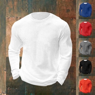 Men's Classic Waffle-Knit Medium Weight Thermal Top 2XL, White
