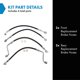 thumbnail image 2 of Trq Juego De Mangueras De Freno Compatible Con Hyundai Santa Fe 2010-2012 2011-2013 Kia Sorento, 2 of 5