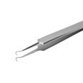 thumbnail image 4 of Pinzas para quitar espinillas, pinzas curvas de acero inoxidable para hombres y mujeres., 4 of 14