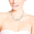 thumbnail image 3 of Amazing Cluster of White Pearls Milky Quartz Crystal Beads Statement Necklace for Female Adult, 3 of 3