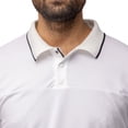 thumbnail image 4 of X RAY Jeans Mens Short Sleeve Pieced Pique Tipped Polo, White, M, 4 of 5