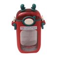 thumbnail image 2 of Kids water drinking bottle cute for child direct drinking straw square sealed leak-proof (HTOOQ), 2 of 4