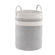 thumbnail image 1 of Cesta de almacenamiento de cuerda tejida para baño, cesta de lavandería tejida, juguetes artesanales, organizador de ropa, juego, cesta de blanco y gris, 1 of 9
