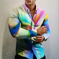 thumbnail image 3 of Las camisas de otoño más nuevas para hombres, camisas sociales de lujo de manga larga con calavera 3D, camisetas de gran tamaño con solapa, camisetas para hombre, ropa de otoño 2024, 3 of 5