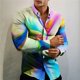 thumbnail image 3 of Las camisas de otoño más nuevas para hombres, camisas sociales de lujo de manga larga con calavera 3D, camisetas de gran tamaño con solapa, camisetas para hombre, ropa de otoño 2024, 3 of 5