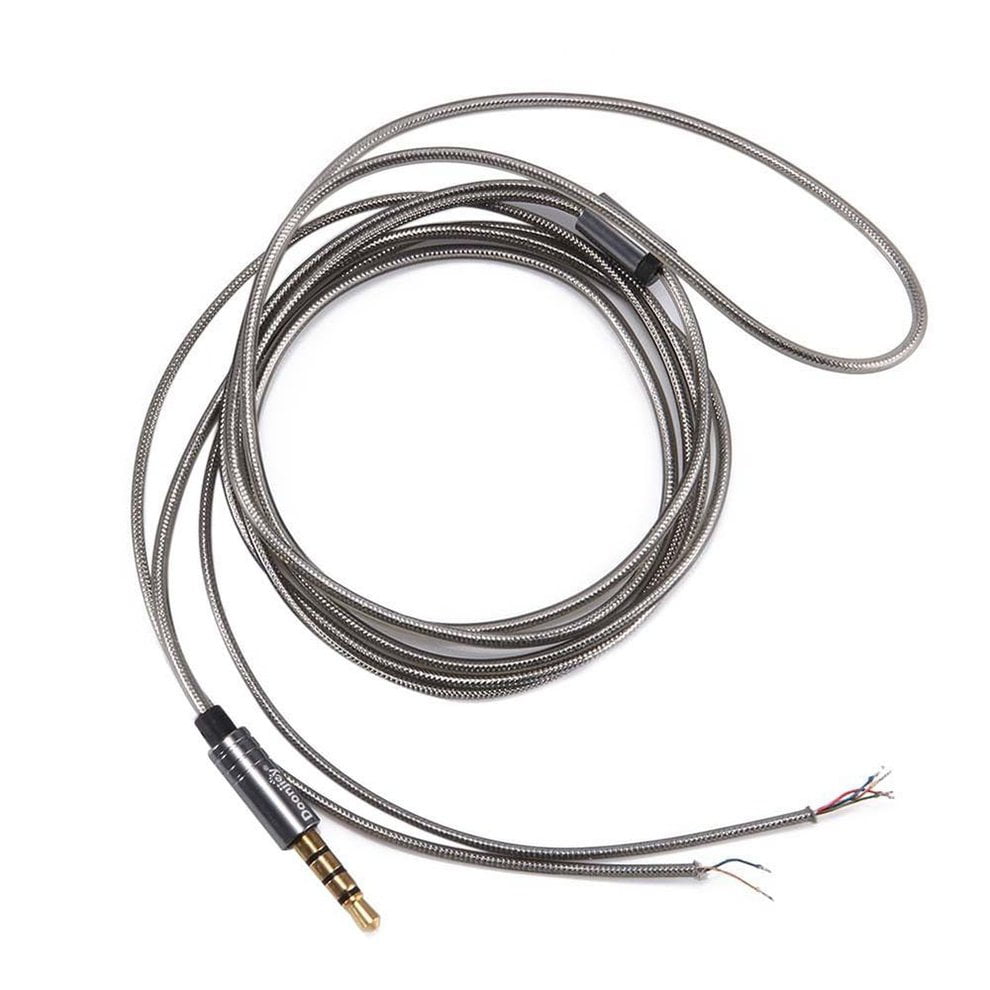 3.5mm Jack DIY Earphone Headphone Audio Cable Repair Replacement Cord Wire",