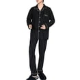 thumbnail image 1 of Men's Soft Comfortable Long Sleeve Pajama Set Breathable Loungewear for Relaxation and Sleep, 1 of 4