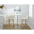 thumbnail image 3 of LumiSource White Toriano 26" Fixed-Height Counter Stool - Set of 2, 3 of 6