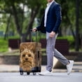 thumbnail image 3 of HELLHERO Yorkshire Terrier Easy Clean Luggage Covers for Friends, All Size Durable Bottom Zipper Baggage Case, 3 of 7