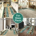 thumbnail image 3 of Boho Kitchen Rug Sets 3 Pieces, Washable Kitchen Mats for Floor, Non Slip Soft Kitchen Area Rug Floor Mat for Kitchen, Laundry Room and Hallway (Teal, 20''''x32''''+20''''x47''''+20''''x59''''), 3 of 6