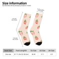 thumbnail image 2 of Haiem Strawberries Pattern Crew Socks – Soft & Durable Moisture-wicking Socks, Stay-Up Fit for Business, Work, and Casual Wear Size 5-11, 2 of 6