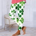 thumbnail image 2 of QATAINLAV Women's St. Patrick's Day Leggings Fashion Shamrock Printed Tight Pants High Waisted Butt Lifting Workour Yoga Pants Green S, 2 of 7