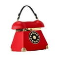 thumbnail image 2 of EHJRE Dial Telephone Crossbody Bag Shoulder Bag Phone Bag Retro Trendy Purse Red, 2 of 9
