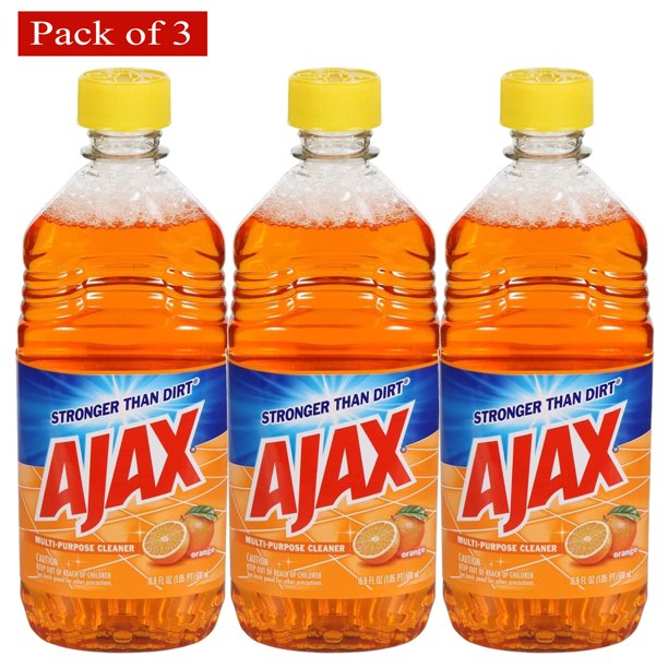 Ajax Orange Scented All Purpose Cleaner 16.9 Ounce Pack of 3