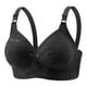 thumbnail image 2 of Puntoco Sujetadores para mujer sin aros de encaje con flores fruncidas para mujer, ropa interior de uso diario de talla grande sin aros, 2 of 5