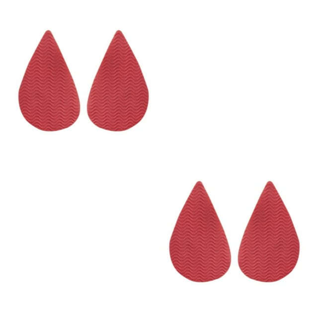Guardoinrt Reliable Non-Slip Shoe Pads for High Heels with Self-Adhesive Backing Tip Head Red 2Set