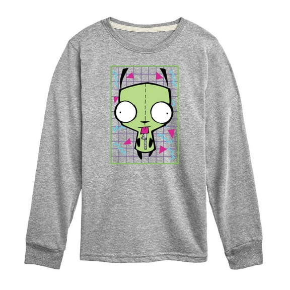 Invader ZIM - ZIM Sticking His Tongue Out - Retro Style Grid - Toddler And Youth Short Sleeve Graphic T-Shirt