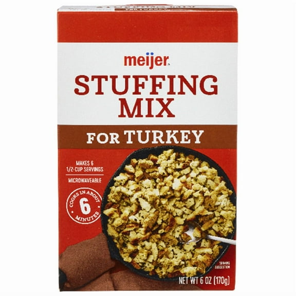 Pack of 4 Meijer Turkey Stuffing Mix, 6 oz