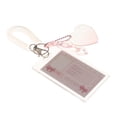 thumbnail image 1 of Soporte de acrílico transparente para sesión fotográfica, funda para tarjeta de identificación, fundas para fotos, llavero portátil para tarjeta de id Rosado Sunnimix Titular de la tarjeta fotográfica, 1 of 7