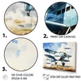 thumbnail image 3 of Designart "Plane Soaring Through The Sky" Plane Canvas Art Print, 3 of 7