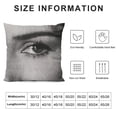 thumbnail image 5 of Qinduosi Black &amp; White Decorative Pillowcase Cushion Cover for Sofa Throw Pillow Case White, 5 of 5
