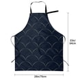 thumbnail image 2 of Kdxio Black Fish scales Apron with Pockets Adjustable Kitchen Aprons for Men Women Waterproof Aprons for Cooking,Drawing,Crafting, Baking Household Cleaning, 2 of 8