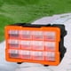 thumbnail image 3 of Estuche organizador de herramientas pequeño de almacenamiento con compartimentos de plástico para clavos, tornillos, D, 3 of 4