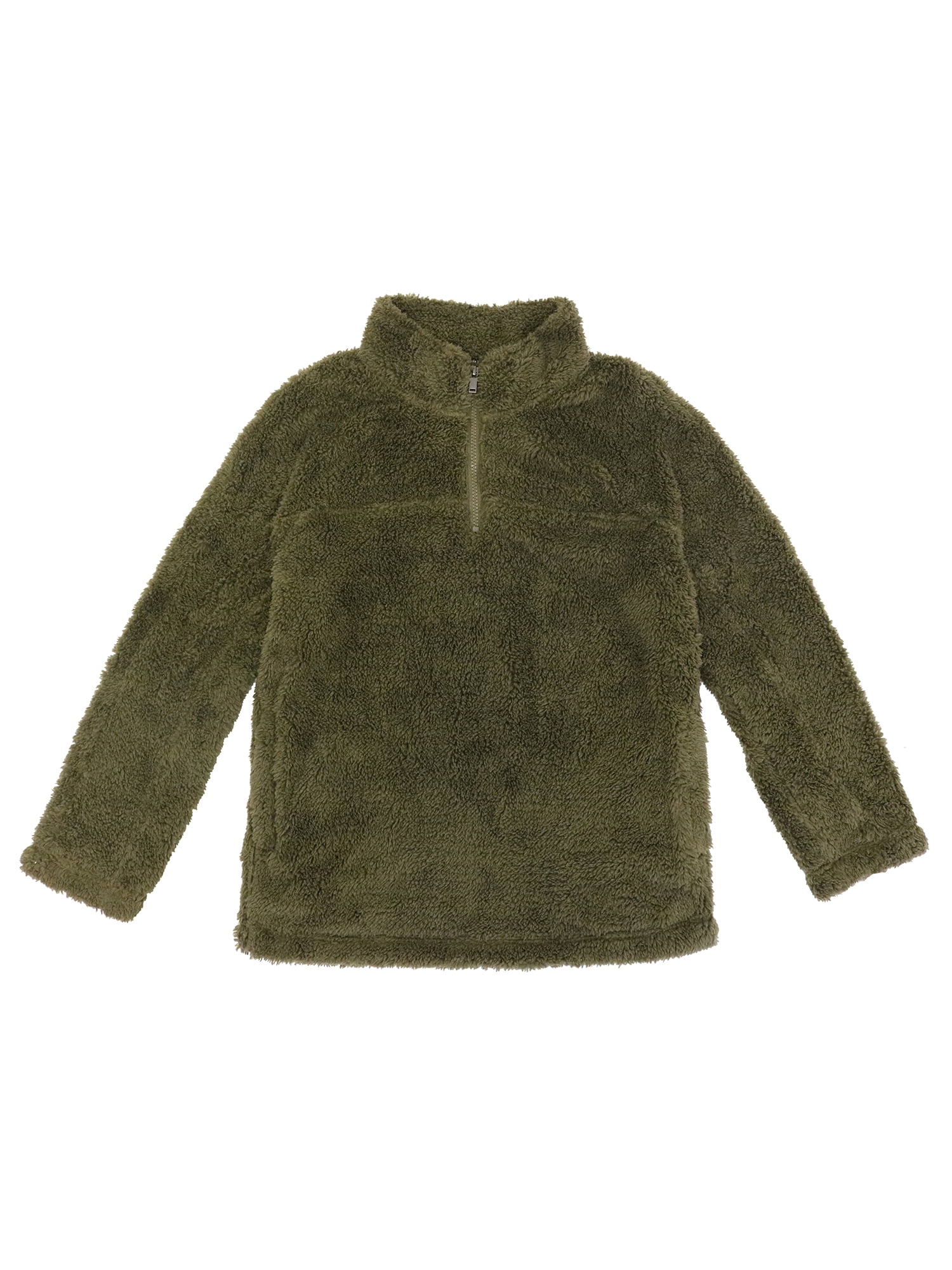 MOUNTAIN AND ISLES Boys 1/4 Zip Sherpa Pullover Sizes 820