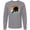 AC-Heather Grey, variant on Table Tennis Ping Pong Long Sleeve T-Shirt