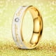 thumbnail image 1 of Anillos para mujer, regalos para mujer, unisex, acero inoxidable, cristal, para hombre y mujer, anillo de pareja de moda., 1 of 2