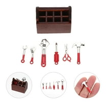 Moluckfu Wood Mini Tool Kit 1 Set for Home and Collectible Purposes