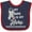 Navy and Red, variant on Inktastic My Mom is My Hero Diabetes Awareness Boys or Girls Baby Bib