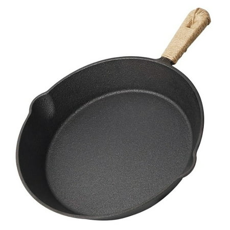 

Outdoor Camping Cast Iron Pan Picnic Barbecue Non-Stick Pan Skillet Frying Pan for Induction Cooker Egg Pancake Pot