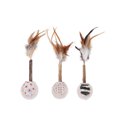 thumbnail image 4 of Feather Cat Wand Toy Silvervine Teeth Cleaning Cat Teaser Wand Cat Chew Ball, 4 of 10