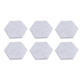 thumbnail image 3 of Paneles acústicos hexagonales de alta densidad, paneles absorbentes de sonido, paneles de pared con borde biselado a prueba de sonido, 14x12x7cm, gris plateado, 12 Uds., 3 of 14