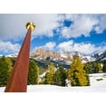 thumbnail image 2 of Zwick, Martin 18x15 White Modern Wood Framed Museum Art Print Titled - Giant sundial-Geisler mountain range in the dolomites of the Groden Valley or Val Gardena in South, 2 of 4