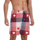 thumbnail image 2 of Fotbe Heart Plaid Pantalones Cortos de Pijama para Hombre, Ropa de Dormir, Pantalones de Pijama Cortos para Hombre-3X-Large, 2 of 6