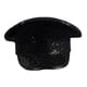thumbnail image 5 of Sombrero de lentejuelas para novia, sombrero de fiesta brillante con lentejuelas brillantes para festivales, fiestas y fiestas. Negro, 5 of 9