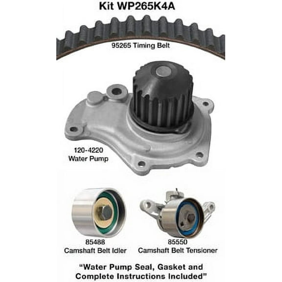 Dayco WP265K4A Water Pump Kit Fits select: 2003-2010 CHRYSLER PT CRUISER, 2003-2006 DODGE STRATUS
