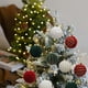 thumbnail image 2 of Paquete De 12 Adornos Navideños De Terciopelo Rojo Adornos Para Colgar En El Árbol De Navidad De 6 Cm, 2 of 2