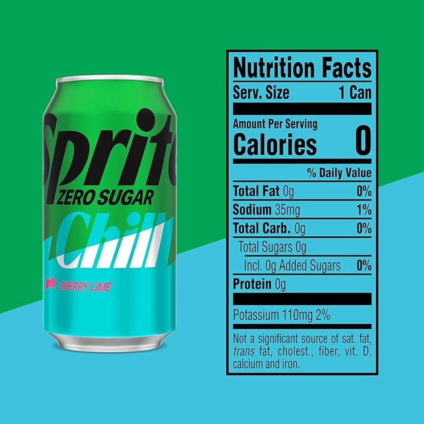 Sprite Zero Sugar Chill Fridge Pack Cans, 12 fl oz (Pack of 18)