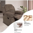 thumbnail image 3 of Corduroy Living Room Furniture Set Reclining Sofa Set Loveseat Furniture Sets in Living Room Sofa Recliners (Chair, Taupe Corduroy), 3 of 12