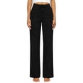 thumbnail image 5 of Jerdar Women's Casual Linen High Waist Comfy Drawstring Loose Wide Leg Yoga Dance Workout Pants with Pockets XL, 5 of 9