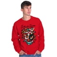 thumbnail image 3 of Sink or Swim Anchor Mermaid Tattoo Sweatshirt for Men or Women Brisco Brands S, 3 of 6