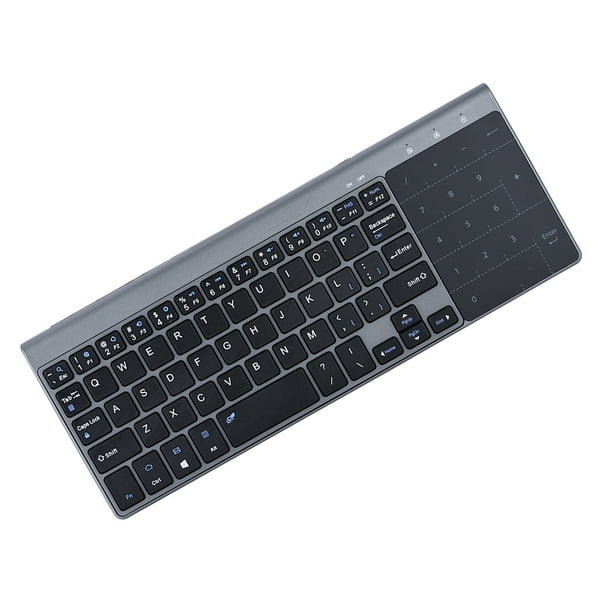 Mini Teclado Teclado Inalambrico Portatil Delgado de 24 Ghz de Mano con Panel Tactil para PC portatil TV Box MC 41AG 1200 DPI Negro Walmart en linea