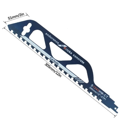 

Yrtoes Holiday Ornaments Alloy Saw Blade Reciprocating Saw Saber Woodworking Saw Blade Porous Concrete Red Brick Fiber Cement Glass Fiber Reinforced Plastic