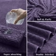 thumbnail image 5 of Smuge 4-Pack Oversized Bath Towel Set with Ultra Soft Microfiber, 4 Pieces, Dark Purple Color, 5 of 7